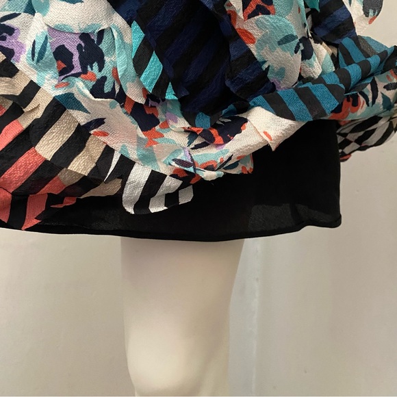 DVF Abstract Textured Sleeveless Mini Dress - Picture 9 of 9